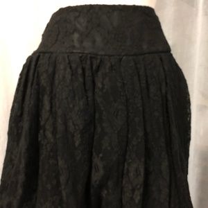 INC Women's Black Lace Skirt Size 8